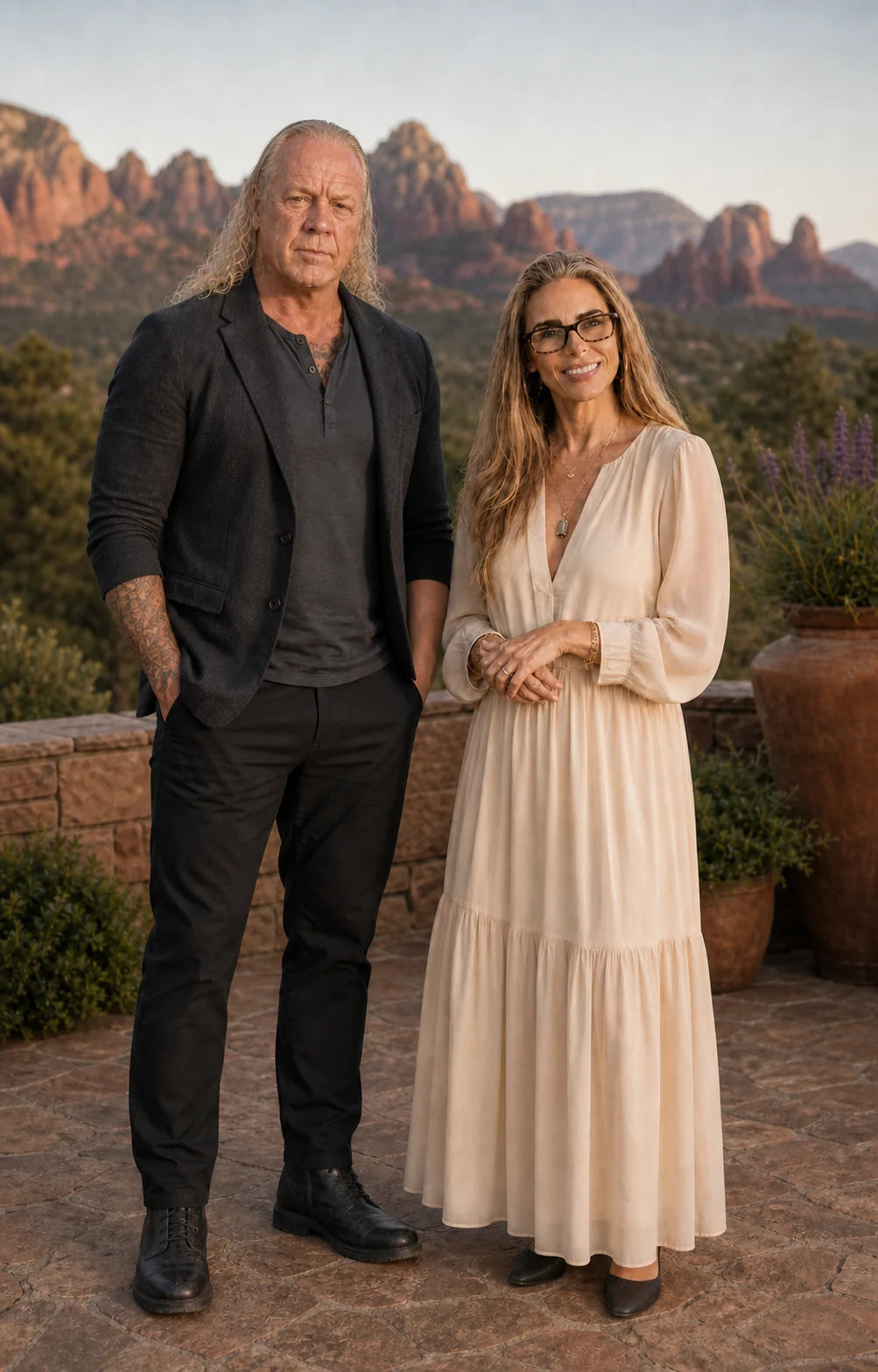 Philosopher Stone Performance co-founders Chance and Cindy Michelle Davis in Sedona.